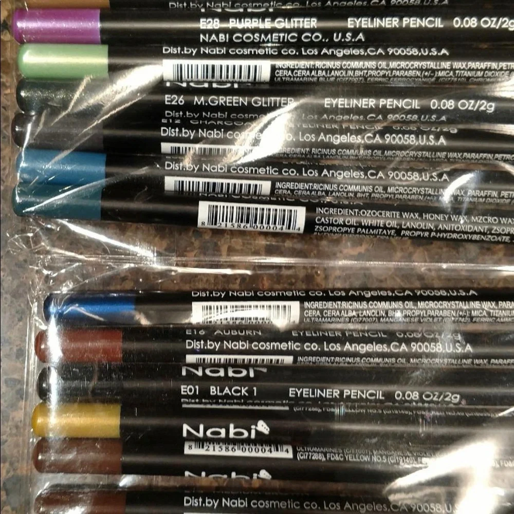 NWT 24 pcs Nabi Eyeliner and Eyebrow pencils